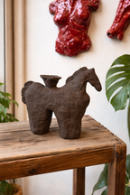 Rustic Horse Candle Holder