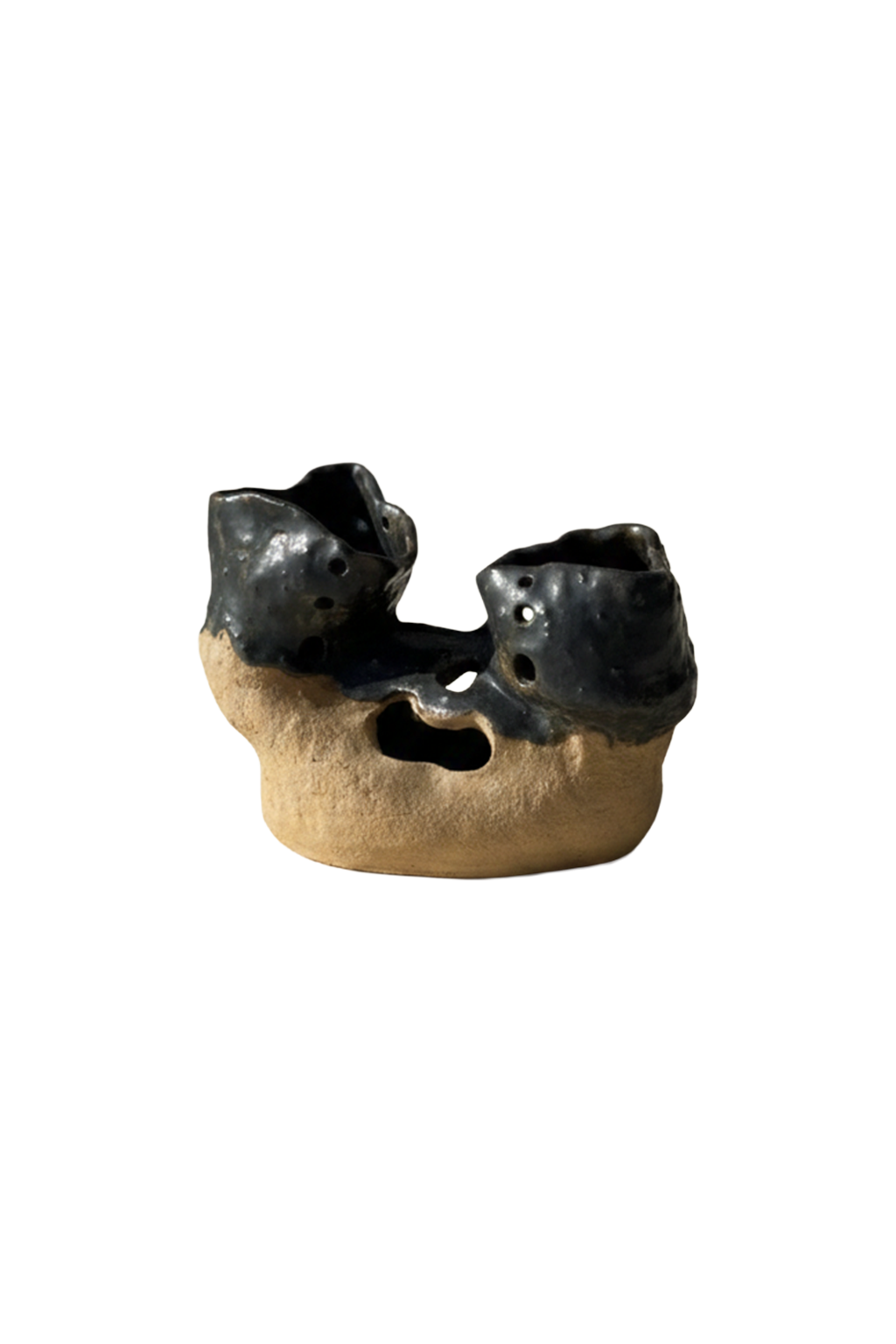 Olulo Object 'Hollow' Handcrafted Ceramic Sculpture - Artisan Stoneware Art Object ...